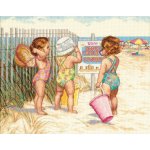 Beach Babies Counted Cross Stitch Kit (image for) Beach Babies Counted Cross Stitch Kit